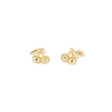 ted baker cherry gold stud earring