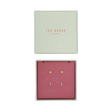 ted baker melanyy: celestial stud earring gift set gol and silver tone clear crystal