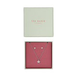 ted baker saskiya: pave nano star gift set silver tone clear crystal