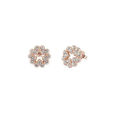 ted baker honestt: heart star stud earring rose gold, clear crystal