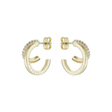 ted baker hrlias crystal doublr hoop crystal earring