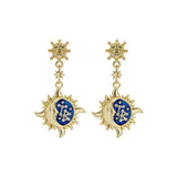 ted baker delstar: sun moon crystal drop earring