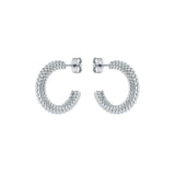 ted baker dotetta: dotty hoop earrings silver tone