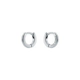 ted baker crisete: logo hoop earrings (10mm) silver tone