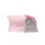 ted baker: nano hoop huggie earring silver clear crystal